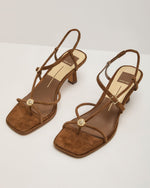 Mylee Strappy Faux Suede Heels