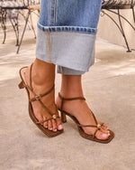 Mylee Strappy Faux Suede Heels