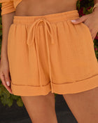 Ocean Kissed Cuffed Drawstring Shorts