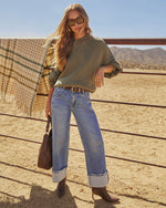 Olive % Elouise Knit Oversized Pullover Sweater-2