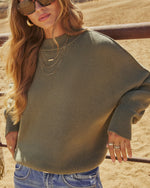 Olive % Elouise Knit Oversized Pullover Sweater-5