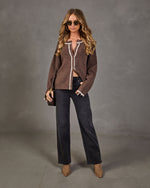 Duskwood Muse Knit Contrast Trim Sweater