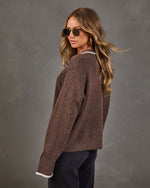 Duskwood Muse Knit Contrast Trim Sweater