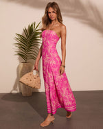 Wishful Bloom Tropical Print Maxi Dress