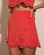 Coralien Abstract Cut Out Mini Skirt