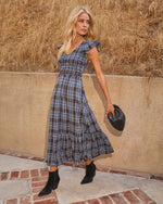 Bayberry Plaid Midi Dress