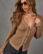 Belinda Knit Braided Trim Cardigan