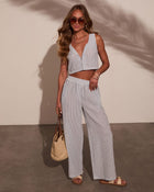 Perfect Streak Striped Wide Leg Pants