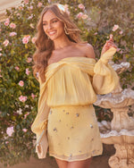 Dellie Embellished Mini Skirt