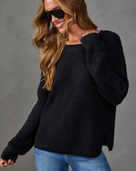 Chasing Cozy Ribbed Knit Sweater