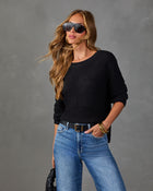 Chasing Cozy Ribbed Knit Sweater