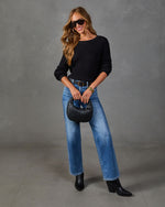 Chasing Cozy Ribbed Knit Sweater