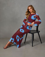 Flower Child Floral Mesh Maxi Dress