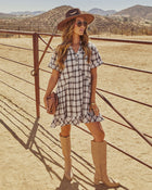 Balinda Plaid Mini Dress