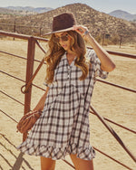 Balinda Plaid Mini Dress