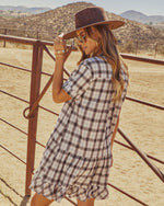 Balinda Plaid Mini Dress
