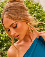 Glam Affair Abstract Drop Earrings