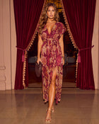 Afterglow Guest Printed Plisse Maxi Dress