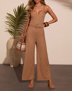 Honey Dune Waist Belt Jumpsuit
