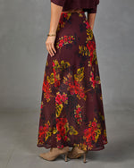 Harvest Garden Floral Maxi Skirt