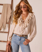 Lorenna Ruffle Peasant Top