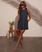 Alejandra Shift Denim Dress