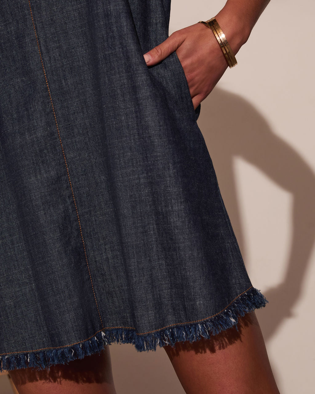 Alejandra Shift Denim Dress – VICI