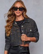 Salengie Cropped Denim Jacket
