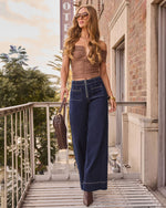 Raeley Super Stretch Wide Leg Jeans