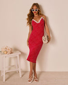 Celsey Slip Polka Dot Maxi Dress