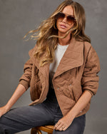 Honeyed Dreamer Cotton Quilted Jacket
