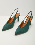Merry Made Faux Suede Slingback Heels
