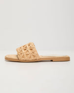 Selenah Woven Raffia Flat Sandals
