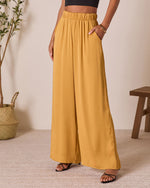 Mustard % Better Days Wide Leg Pants-3
