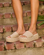 Whispered Muse Twill Platform Sandal