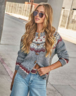 Meadow View Abstract Cardigan