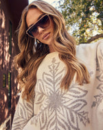 Crystal Ember Knit Fair Isle Snowflake Sweater