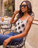 Cool Weather Knit Argyle Cami