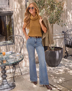 Coffee % Karlah Sleeveless Turtleneck Top-2