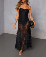 Loverly Slip Lace Maxi Dress