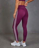 Motion Theory Contrast Stripe Drawstring Leggings