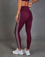 Motion Theory Contrast Stripe Drawstring Leggings
