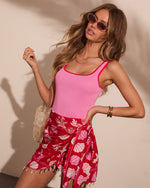Laverne Knit Contrast Trim Crop Tank Top