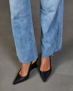 Jessy Vegan Leather Slingback Wedge Heel