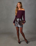 Arrival Time Off the Shoulder Sweater