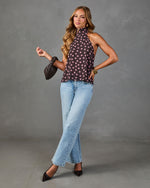 Evanie Polka Dot Halter Neck Top