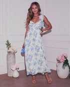 Romah Cut Out Floral Maxi Dress