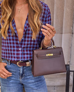 Tracey Large Structured Top Handle Bag