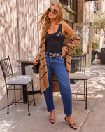 Clement Striped Longline Cardigan