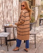 Clement Striped Longline Cardigan